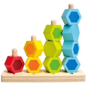 Image of Hape Counting Stacker Wooden Activity Toy