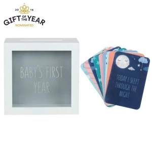 image of Baby Milestone Cards with Memory Box