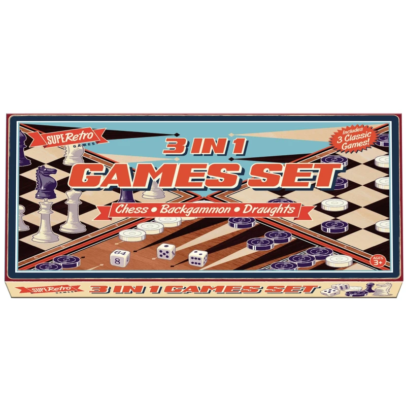 Image of Superetro 3 In 1 Games Set Multi