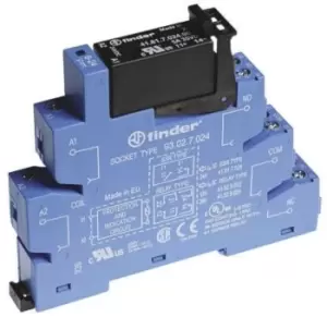 Image of Finder, 24V dc SPNO Interface Relay Module, Screw Terminal, DIN Rail