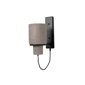 Image of Alimos Sconce Wall Lamp 1 Light Concrete