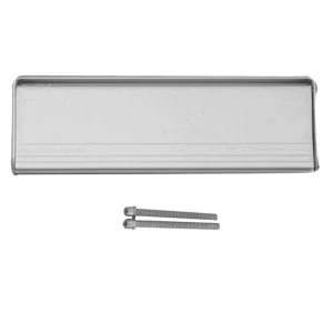 Image of BQ Silver Chrome Effect Letter Plate H77mm W250mm