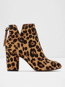 image of Aldo Dominicaa Leopard Ankle Boots - Animal Print