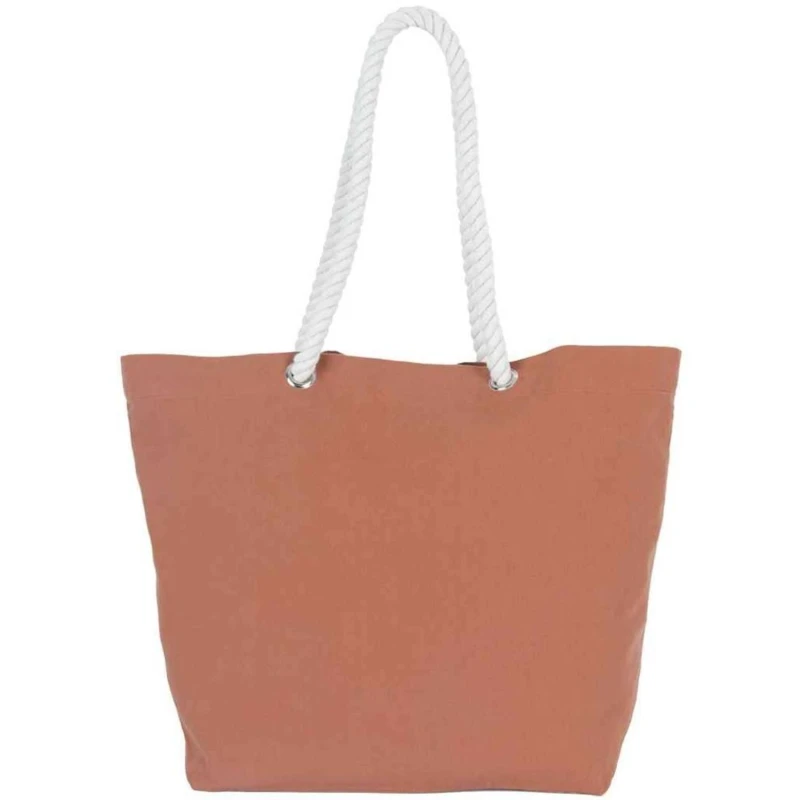 Image of Kimood Womens Washed Cotton Tote Bag in Bronze Bronze Female One Size