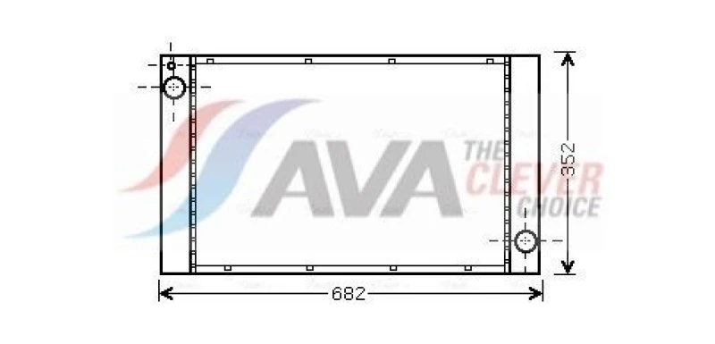 Image of Engine radiator AVA COOLING SYSTEMS BWA2333