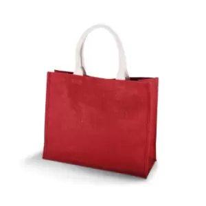 Image of Kimood Womens/Ladies Jute Beach Bag (Pack Of 2) (One Size) (Wine)