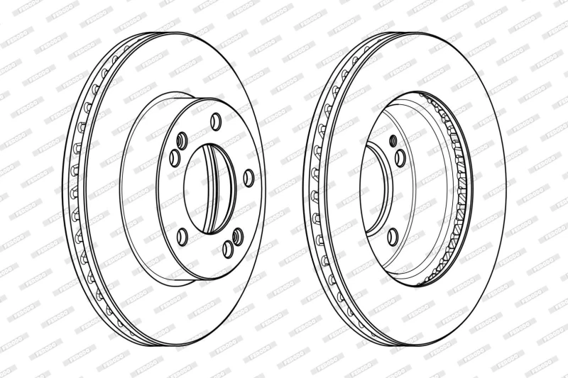 Image of Brake disc FERODO DDF1810C