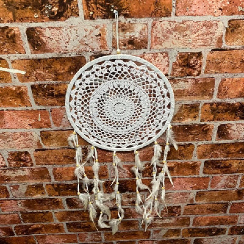 Image of MSL 30CM White DREAM CATCHER WINDCHIME
