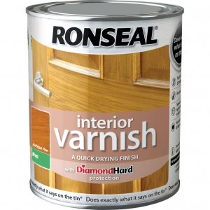 image of Ronseal Interior Matt Quick Dry Varnish Antique Pine 250ml