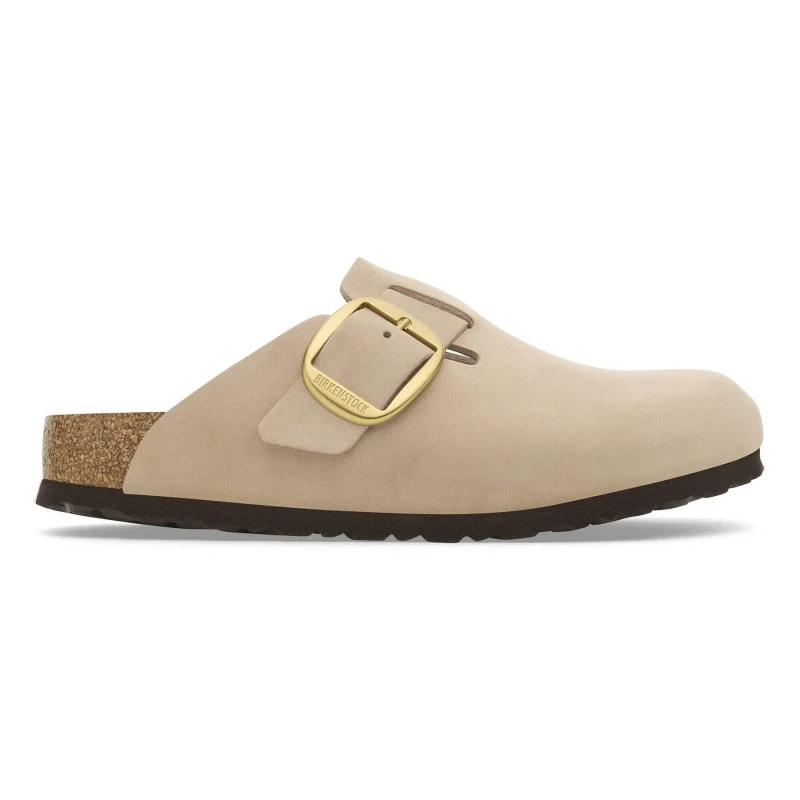 Image of Birkenstock Boston Big Buckle Clogs Sandcastle Natural, 8