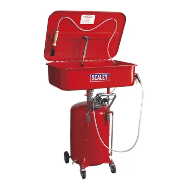 Image of Genuine SEALEY SM224 Mobile Parts Cleaning Tank Air Operated with Reservoir