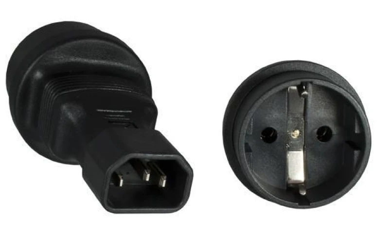 Image of Microconnect PE14CEEAD power plug adapter C14 Type F Black