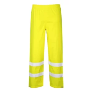 Image of Oxford Weave 300D Class 1 Hi Vis Trousers Yellow 3XL 32"