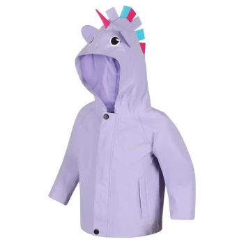 Image of Regatta Kid's Animal Waterproof Shell Character Jacket - Purple