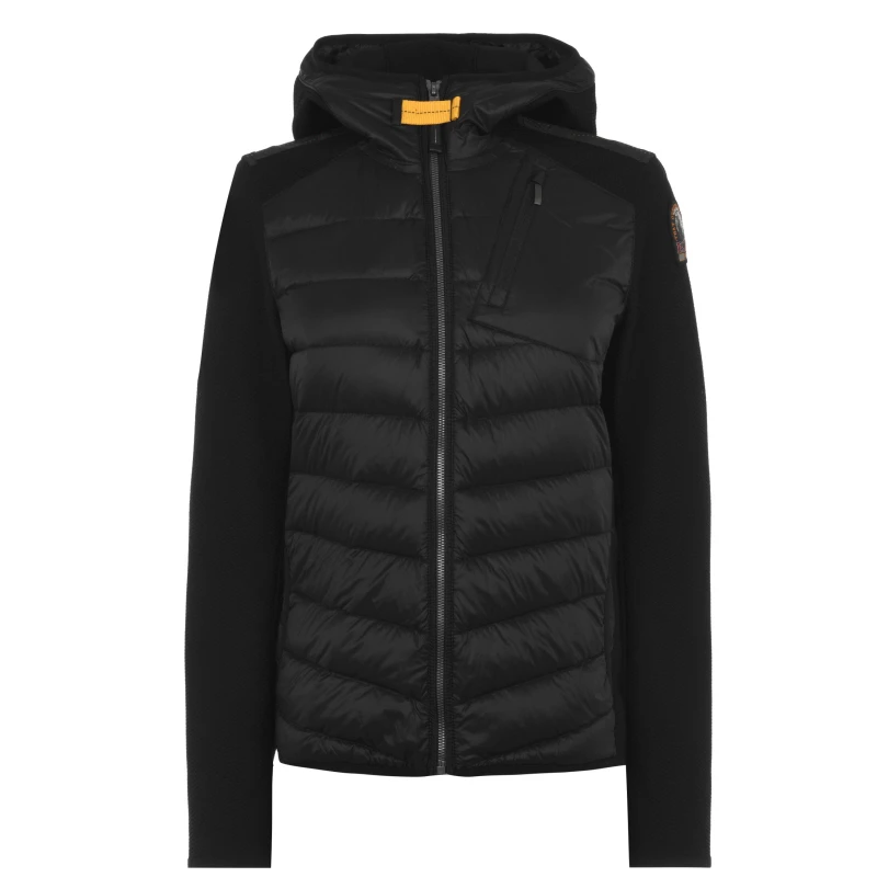 Image of Parajumpers Kids Nolan Hooded Synthetic Long Sleeve Short Puffer Jacket Black 541 male 4Y