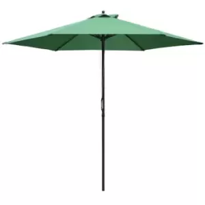 image of Outsunny 2.8M Patio Umbrella Parasol Outdoor Table Umbrella 6 Ribs - Green