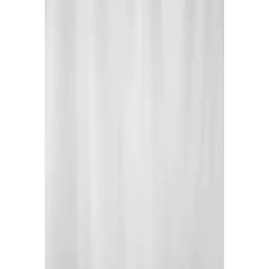 image of Croydex Hygiene & Clean Plain Textile White Shower Curtain - 2000 x 2000mm