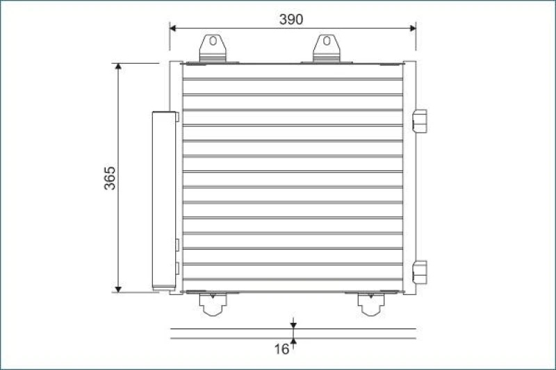 Image of Air conditioning condenser VALEO 822577