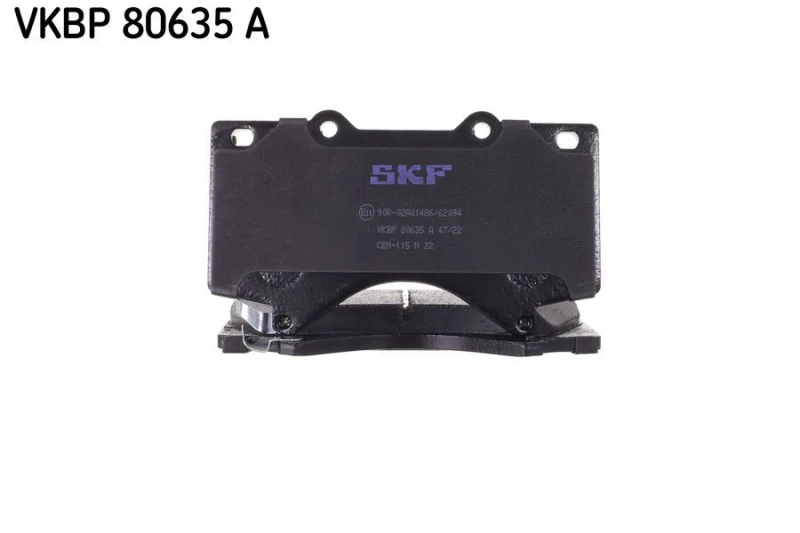Image of SKF VKBP 80635 A Brake pad set with acoustic wear warning Brake Pad Set,disc brake (402)