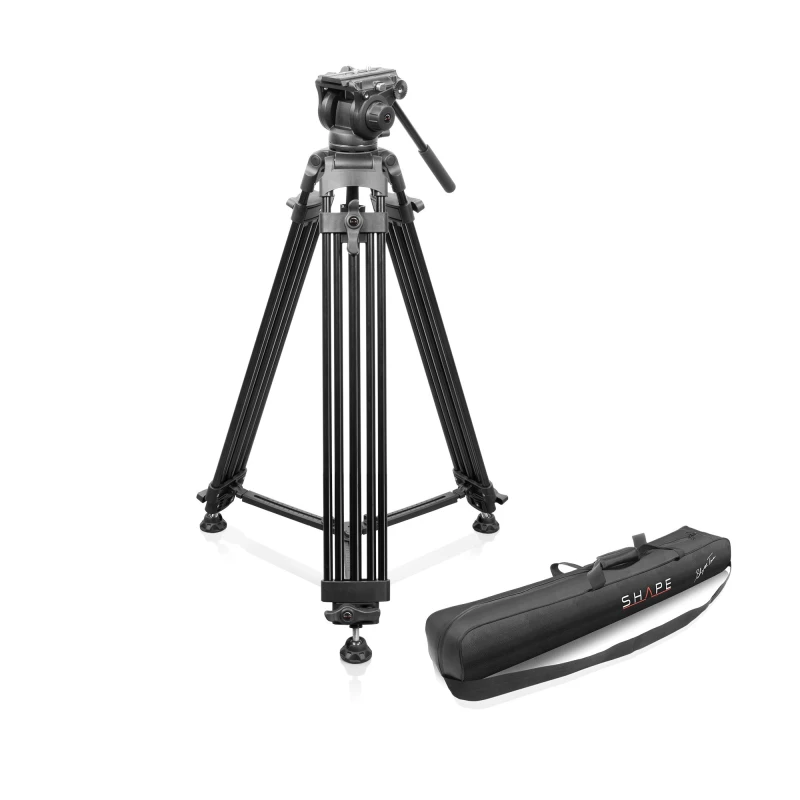 Image of Shape VIDEO TRIPOD 3 STAGE. 75mm BOWL WITH FLUID Head AND BAG