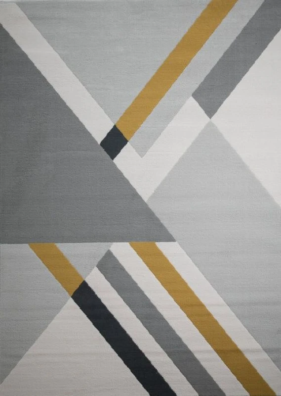 Image of Rugstyle BALLETTO 186B Grey/Ochre unisex 120x170cm