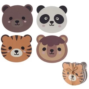 image of Cute Animals Design Set of 4 Novelty Coasters