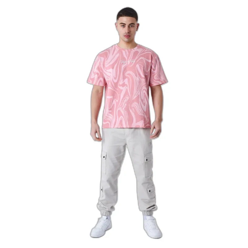 Image of Project X Paris Liquid marble T-Shirt Project X Paris Rose Male S