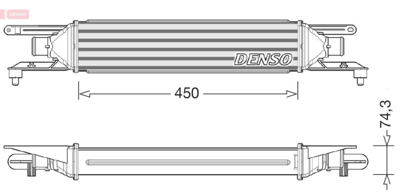 Image of DENSO Intercooler DENSO DIT01007