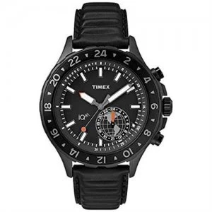 image of Timex Mens Intelligent Quartz Black Ion Plated Smartwatch - TW2R39900