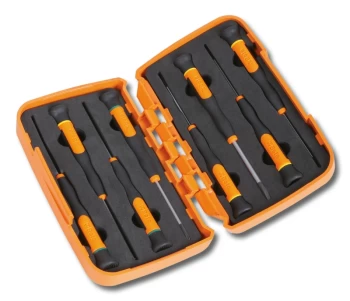 image of Beta Tools 1257LPH/S8 8pc Flat/Slot & Phillips Micro-Screwdriver Set 012570210