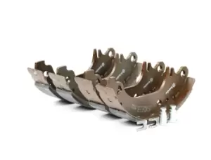 Image of BREMBO Brake Shoes ESSENTIAL LINE with accessories S 61 535 Brake Shoe Set,Brake Lining PEUGEOT,CITROEN,106 II Schragheck (1A_, 1C_),205 II (20A/C)