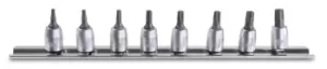 image of Beta Tools 900TX/SB8 8pc Torx Bit Socket Driver Set T9 - T40 009000730