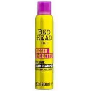 image of TIGI Bed Head Wash and Care Bigger The Better Volume Foam Shampoo for Fine Hair 200ml