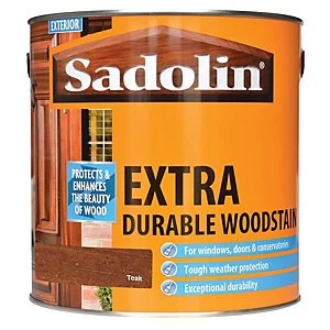 image of Sadolin Extra Durable Woodstain Teak 2.5L