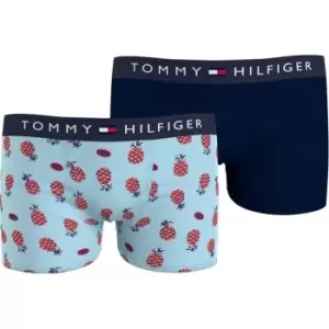 image of Tommy Hilfiger Tommy 2 Pack Logo Boxer Shorts - Multi