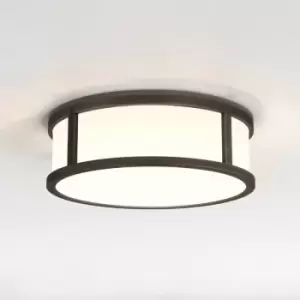 image of Astro Mashiko LED 23cm Round Bathroom Flush Ceiling Light Bronze IP44