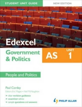 Image of Edexcel As Government and Politics. Unit 1 People and Politics by Neil Mcnaughton Paperback