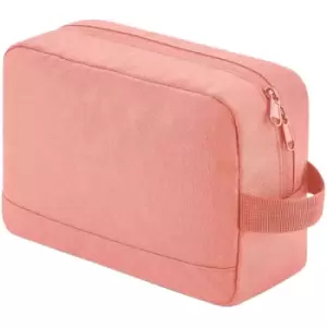 image of Unisex Adult Essentials Recycled Toiletry Bag (One Size) (Blush Pink) - Bagbase