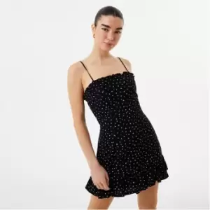 Image of Jack Wills Ruffle Hem Mini Dress - Multi