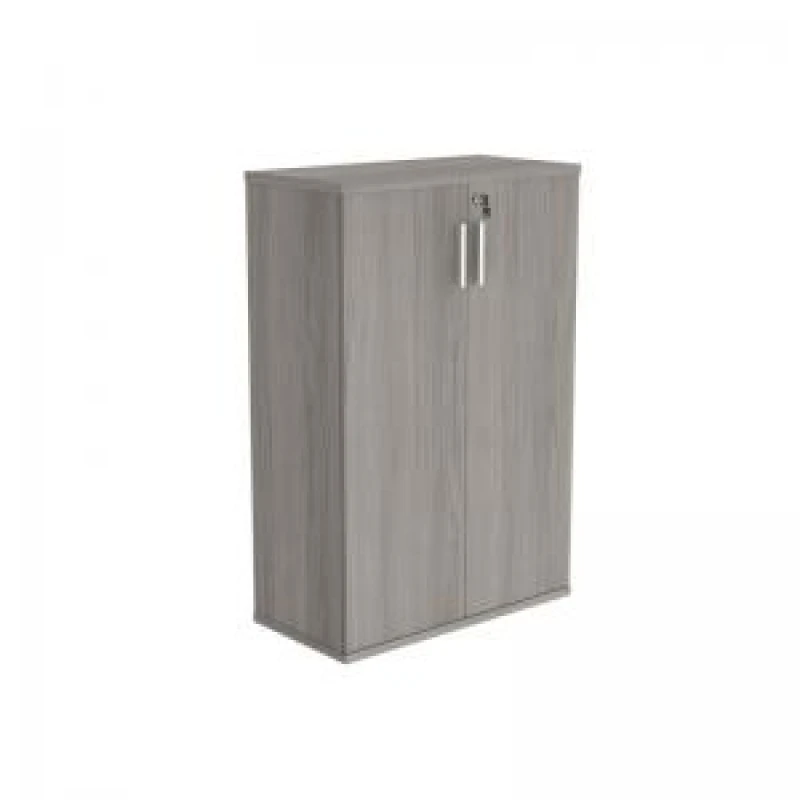 Image of Astin 2 Door Cupboard Lockable 800x400x1204mm Alaskan Grey Oak KF824053