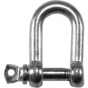 image of Faithfull Stainless Steel D Shackle 6mm Pack of 2