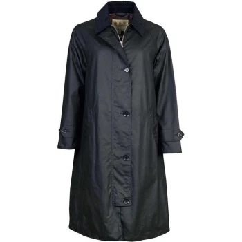 Image of Barbour Nancy Wax Jacket - Black/Cognac