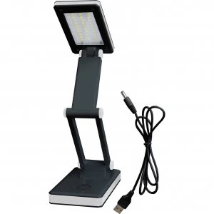 Image of Lighthouse Foldable Desk Light 30 Smd LED 100 Lumens Black
