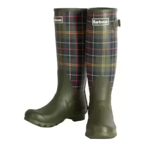 Image of Barbour Womens Tartan Bede Wellingtons Classic Tartan UK 4