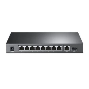 TP-LINK (TL-SL1210MP) 10-Port Unmanaged Desktop PoE Switch 8-Port 10/100Mbps + 2-Port Gigabit Desktop Switch with 8-Port PoE+...