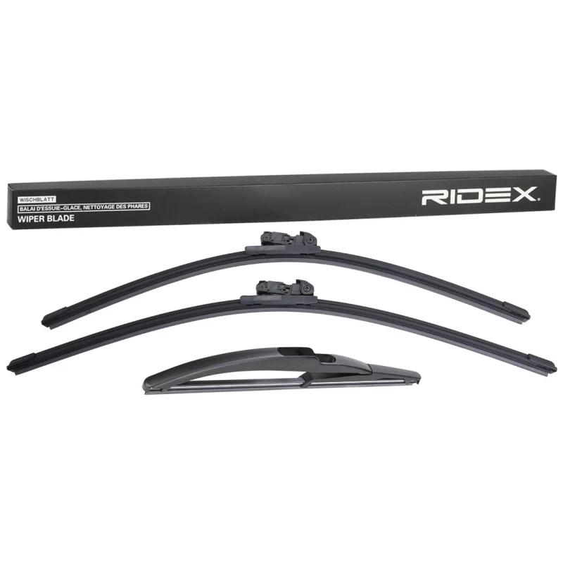 Image of RIDEX 298W17050 Wiper blade 550mm, Front and Rear, Standard Wiper Blade (298)