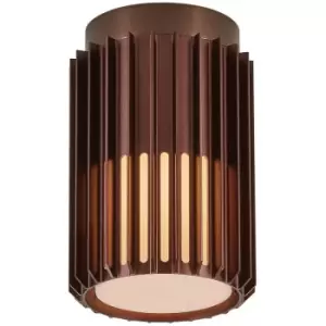 Image of Nordlux Aludra Outdoor Surface Mounted Downlight Dark Brass, E27, IP54