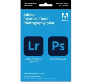 image of ADOBE Creative Cloud Photography Plan - 1 year for 1 user