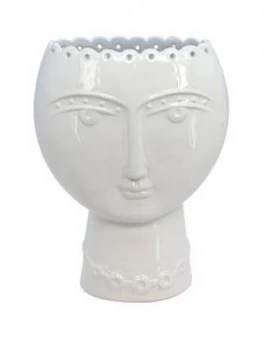 image of Gisela Graham Ceramic Lady Vase