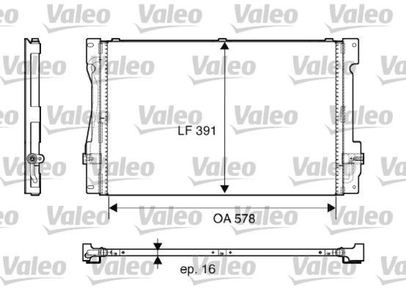 Image of Air conditioning condenser VALEO 817675